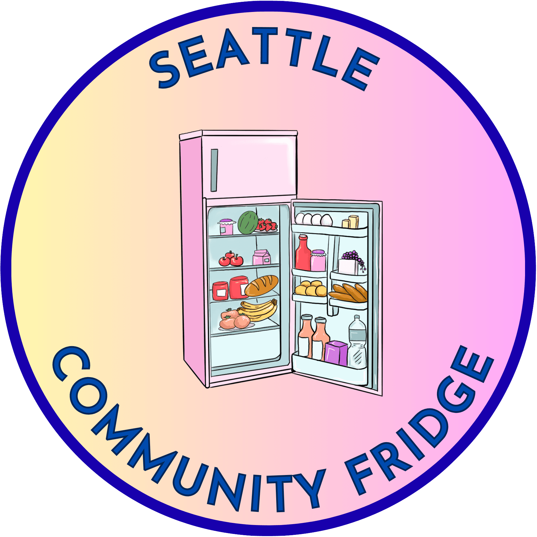 Seattle Community Fridge big logo.